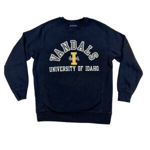 University of Idaho "Vandals" Crew Neck Sweatshirt in Black Size Small